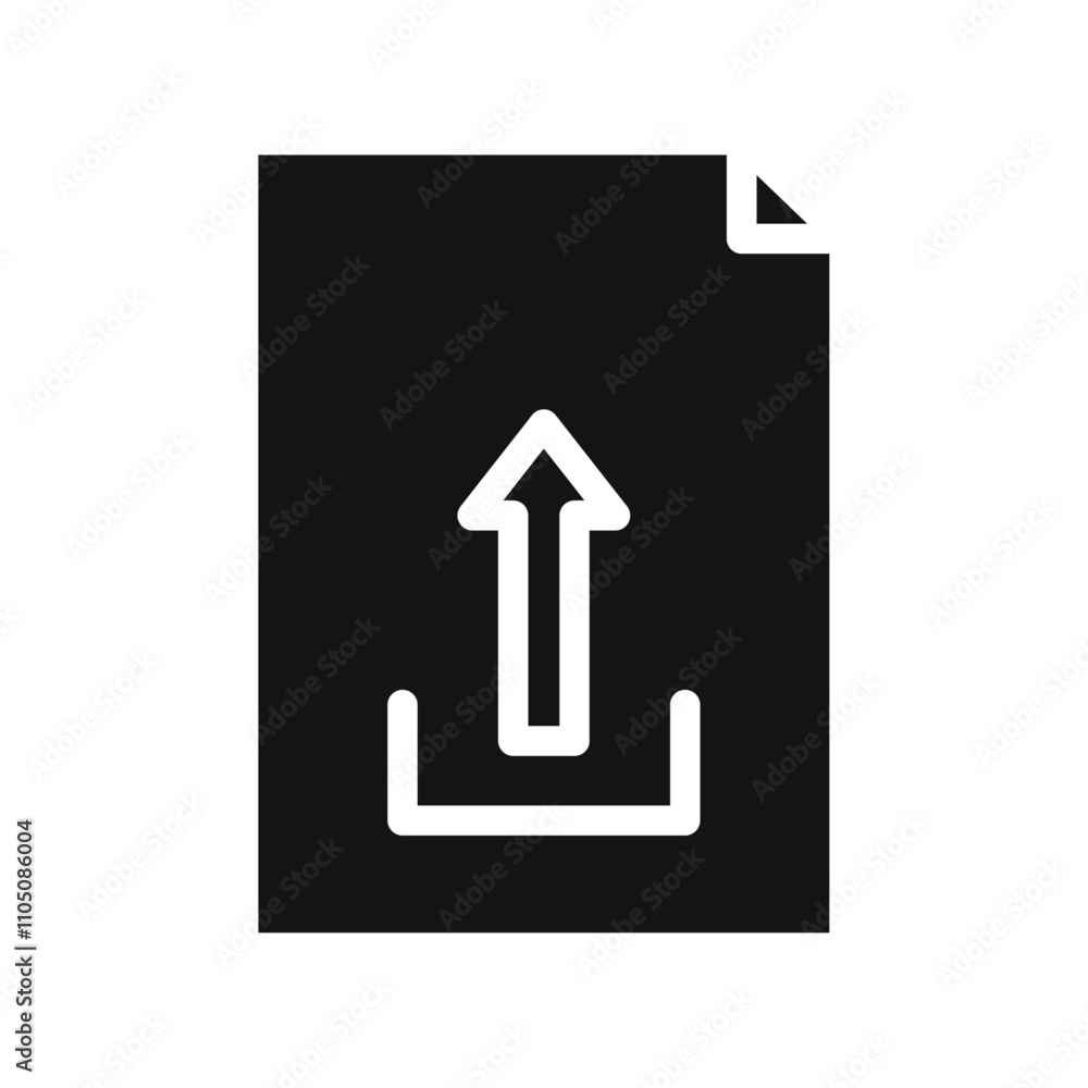 Upload icon Vector flat thin line illustration Upload icon Vector flat thin line illustration