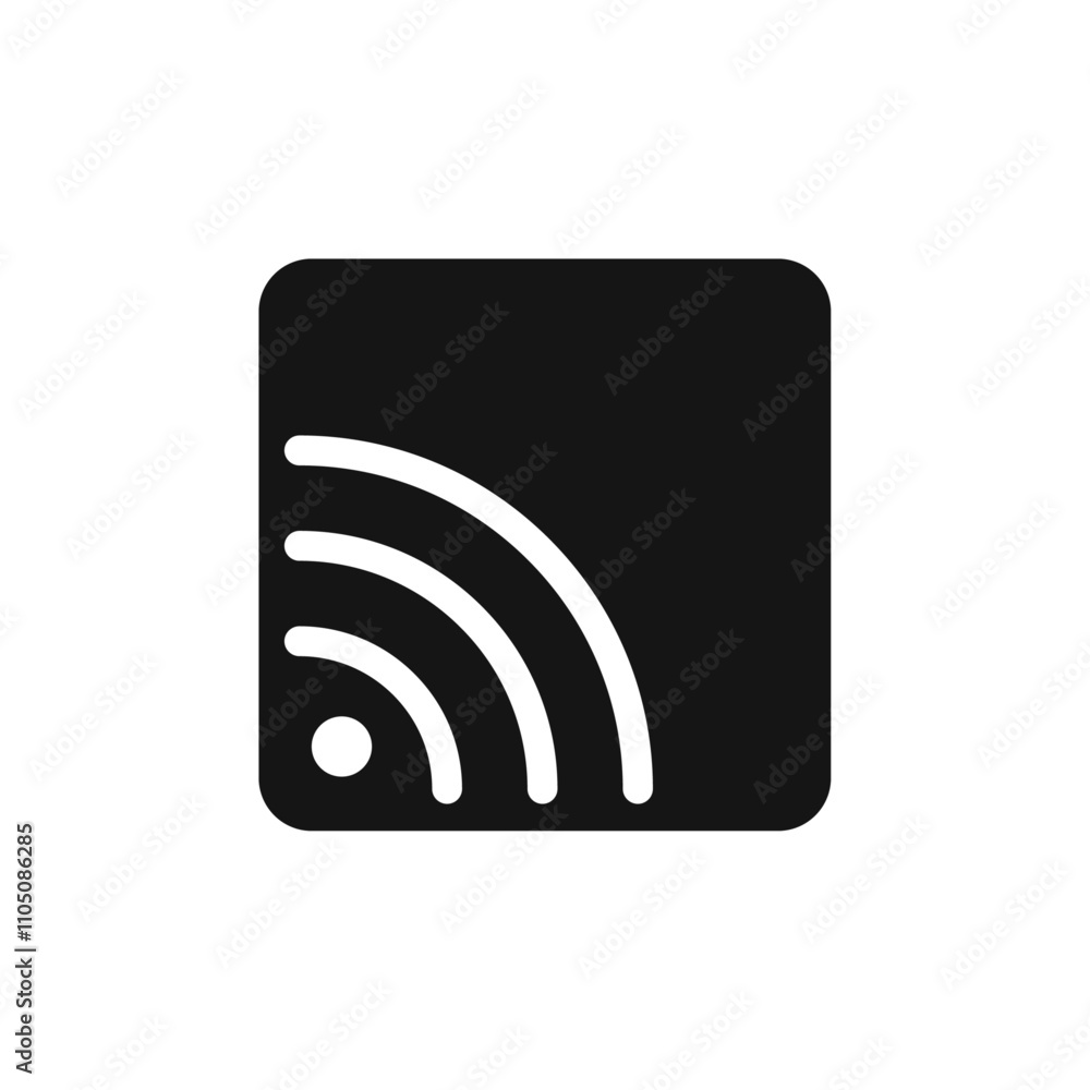 Wifi icon Vector flat thin line illustration Wifi icon Vector flat thin line illustration