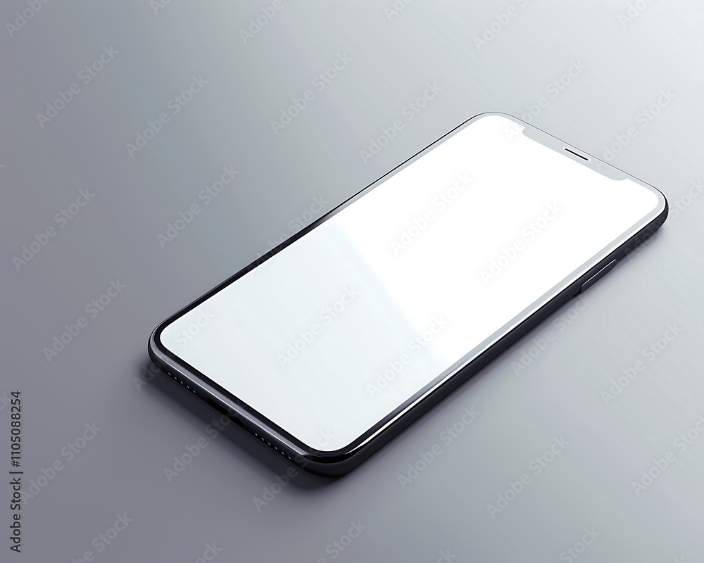 A sleek smartphone lies on a smooth surface, showcasing its minimalist design with a blank screen. A sleek smartphone lies on a smooth surface, showcasing its minimalist design with a blank screen.