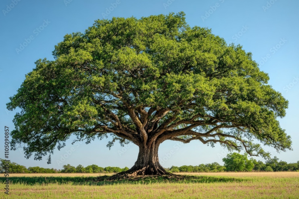 Obraz premium Large tree in a field