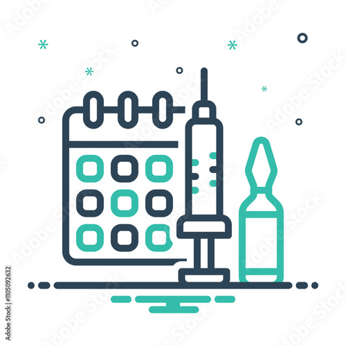 Mix icon for get yearly flu vaccine
