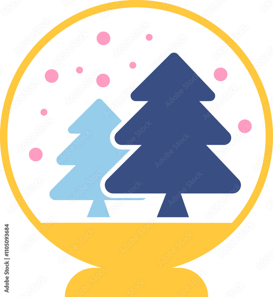 Winter and Christmas vector illustration icon Winter and Christmas vector illustration icon