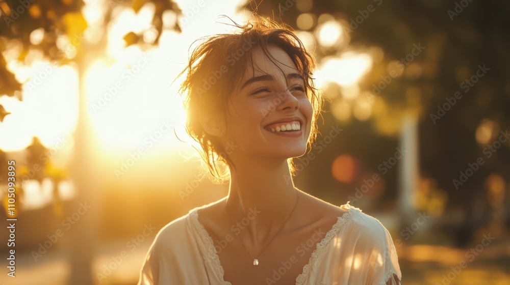 The Smiling Woman in Sunlight The Smiling Woman in Sunlight