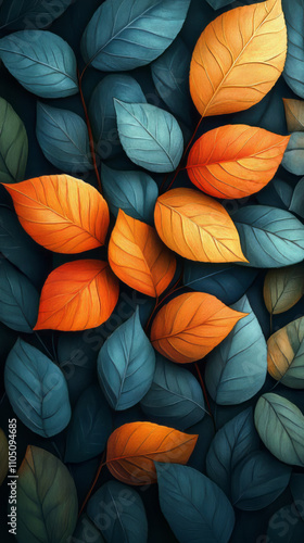 natural pattern iphone wallpaper two colours 