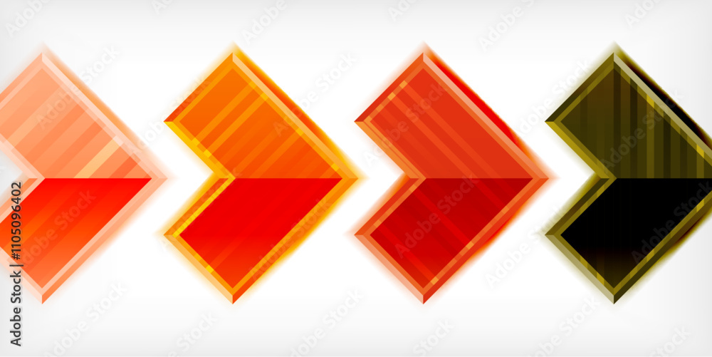 Arrow symbols created with 3d effects and line texture geometric abstract background Arrow symbols created with 3d effects and line texture geometric abstract background