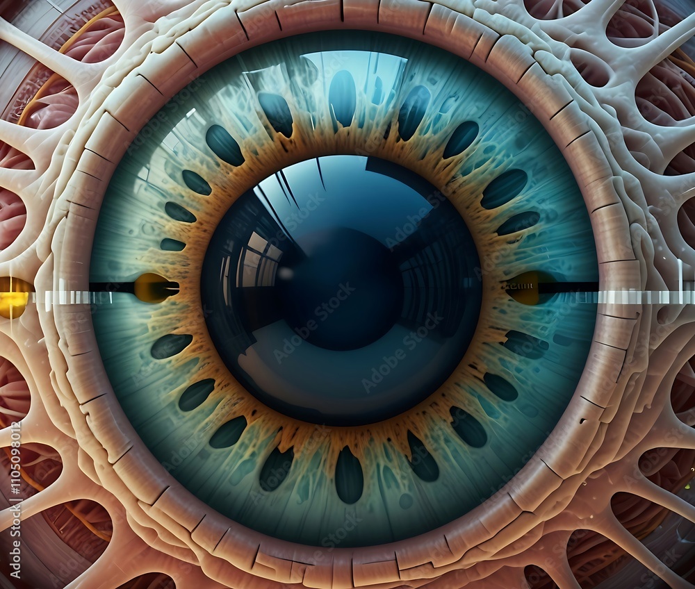 Fototapeta premium Cybernetic eyeball.