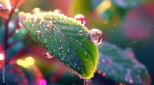 Wallpaper Mural Morning Dew in a Candy-Colored Bubble World Torontodigital.ca