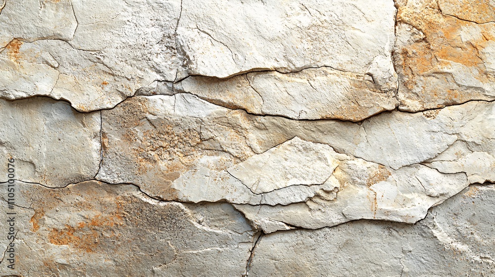 Rustic Charm: Close-up of Weathered Stone Tiles in Beige and Brown Earthy Tones with Natural Texture