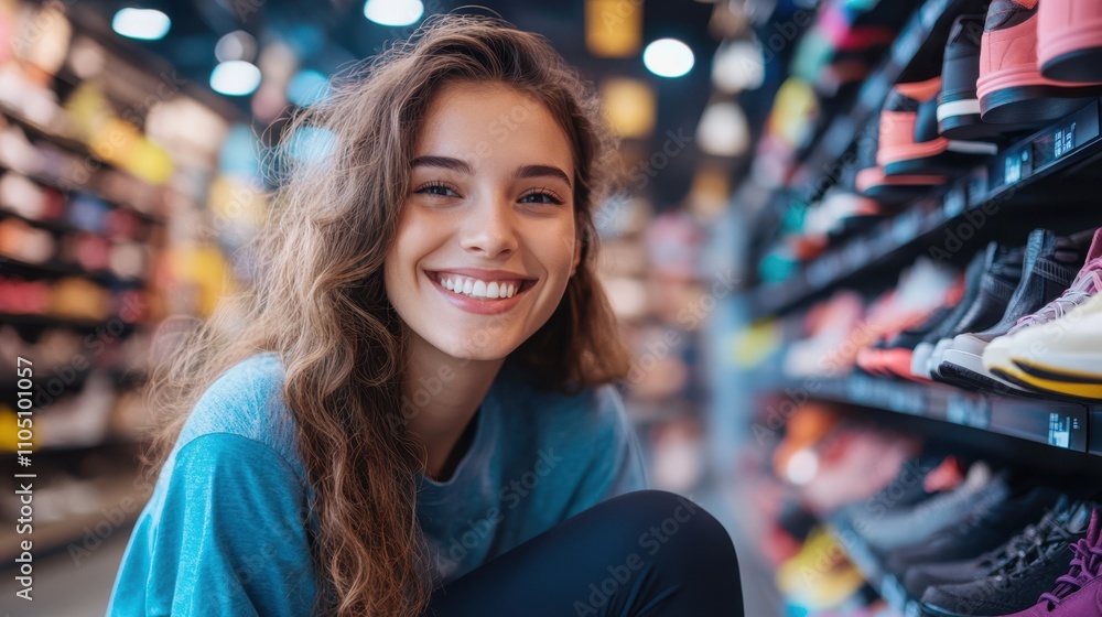 The Smiling Woman in Store The Smiling Woman in Store