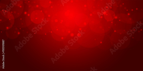 Red bokeh background. Merry Christmas and Happy New Year background.