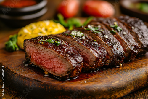 Grilled Brazilian Picanha Raw meat, Angus.