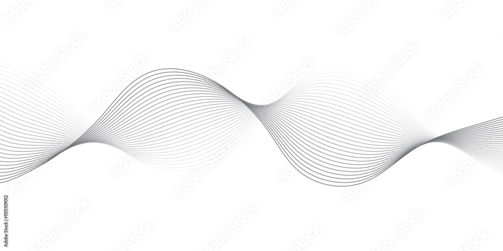 Abstract technology wave lines, frequency sound, data science, business wave line background. Abstract wavy element for design on transparent background isolated Abstract technology wave lines, frequency sound, data science, business wave line background. Abstract wavy element for design on transparent background isolated