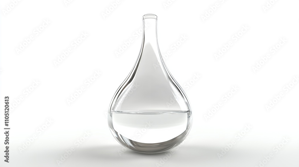 White vinegar stored in a glass bottle isolated on white White vinegar stored in a glass bottle isolated on white