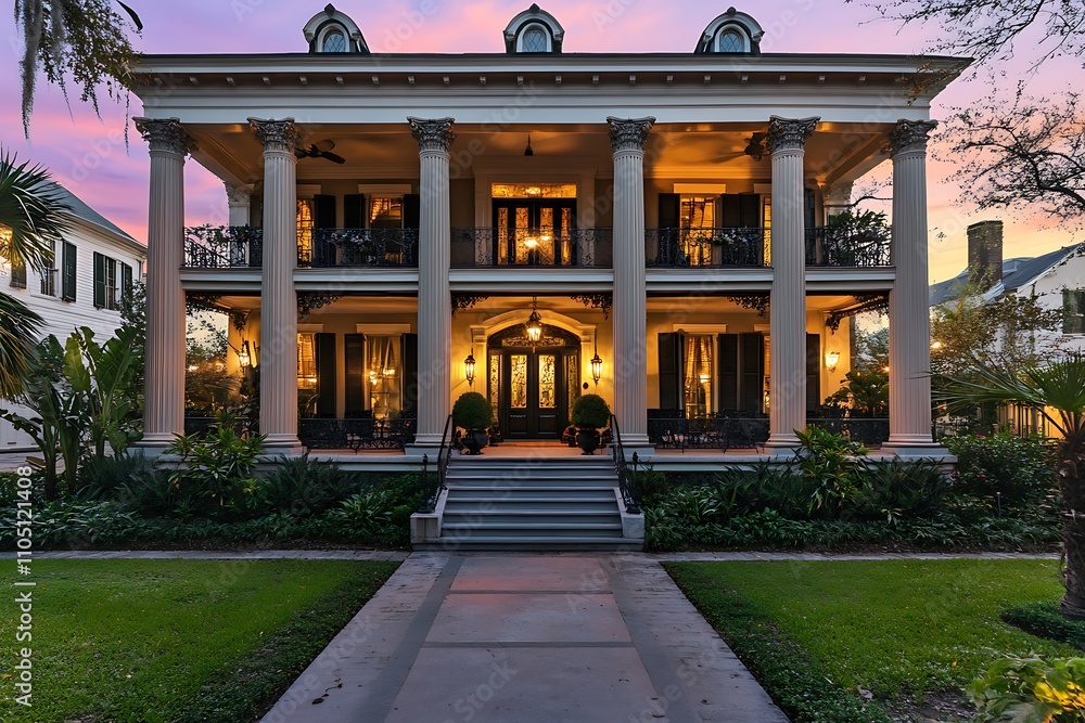 Nottoway plantation dressed for Christmas