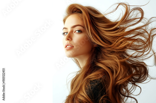 Beautiful model woman with shiny  and straight long hair. Keratin  straightening. Treatment, care and spa procedures. Beauty  girl smooth hairstyle