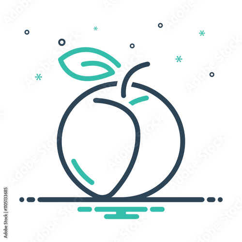 Mix icon for apricot
