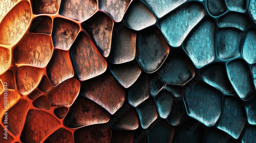 Abstract Metallic Texture with Organic Shapes Abstract Metallic Texture with Organic Shapes