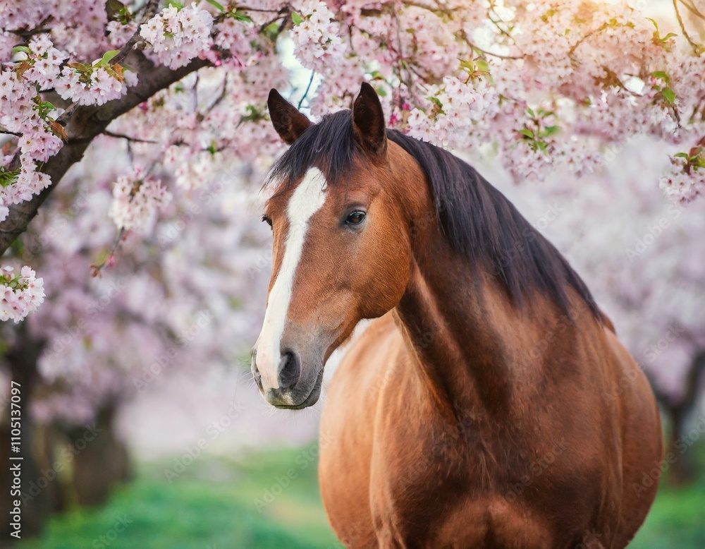 Obraz premium Zwischen Kirschblüten