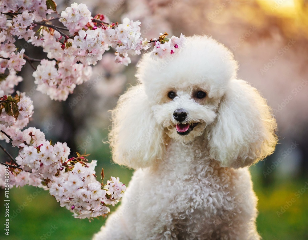 Ein Pudel im Frühling Ein Pudel im Frühling