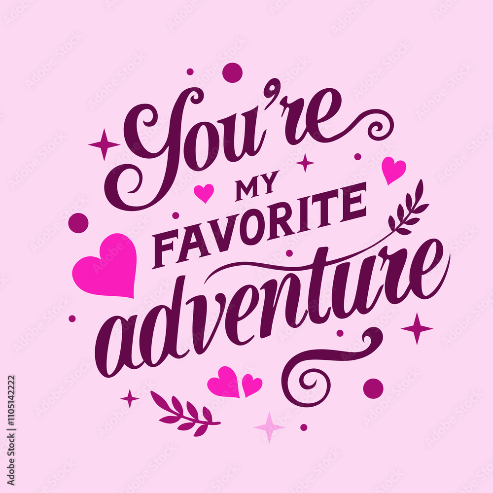 Valentine's Day Love Message in Elegant Typography Valentine's Day Love Message in Elegant Typography