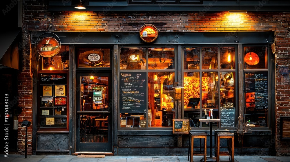 Enjoying a delicious slice of pizza at a cozy restaurant with brick walls in a vibrant urban environment Enjoying a delicious slice of pizza at a cozy restaurant with brick walls in a vibrant urban environment
