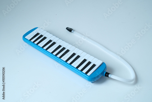 pianica musical instrument with white background