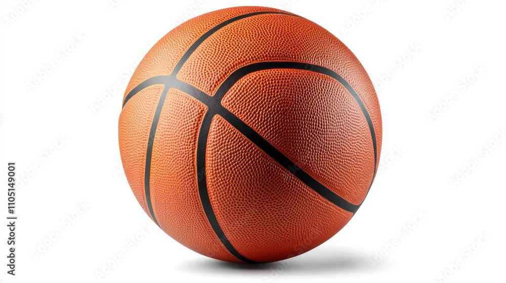 Fototapeta premium Basketball Ball isolated on white background, full depth of field