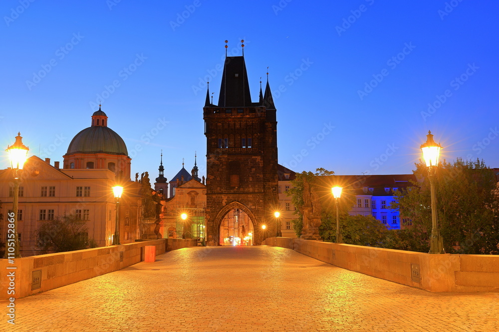 Charles Bridge (Karluv most) Landmark stone bridge in Prague Czech (Praha, Czechia) Charles Bridge (Karluv most) Landmark stone bridge in Prague Czech (Praha, Czechia)