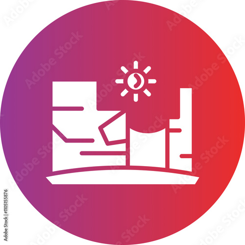 Canyon Vector Icon Style