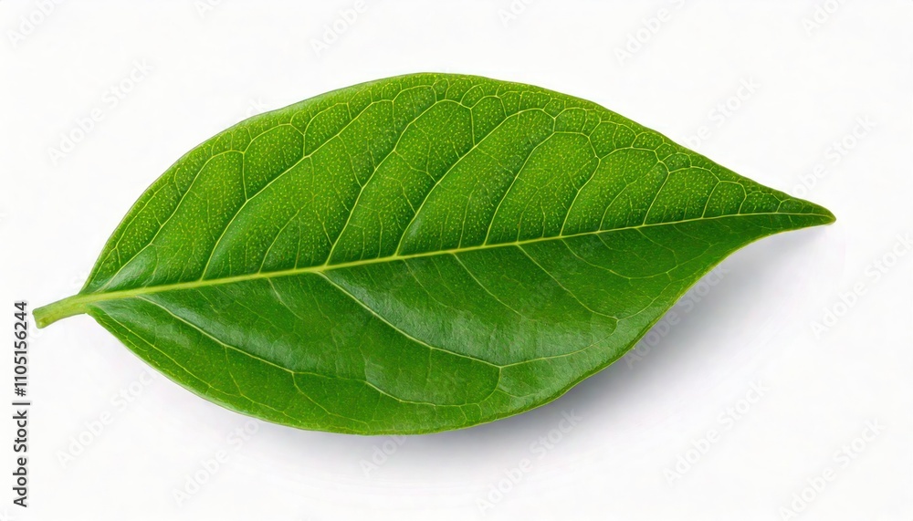 Obraz premium Single Green Leaf Of Jasmine 