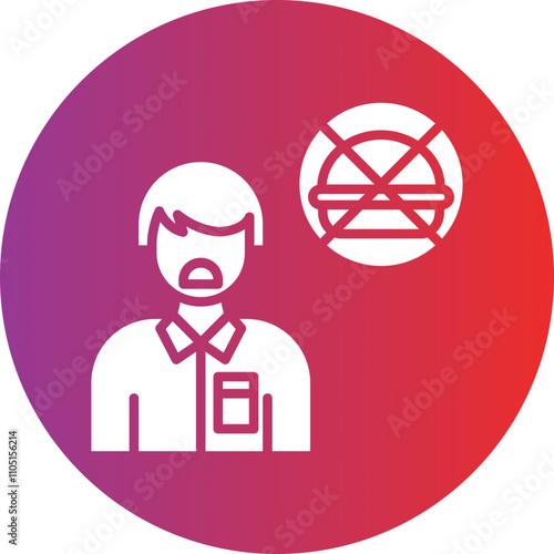 Anorexia Vector Icon Style
