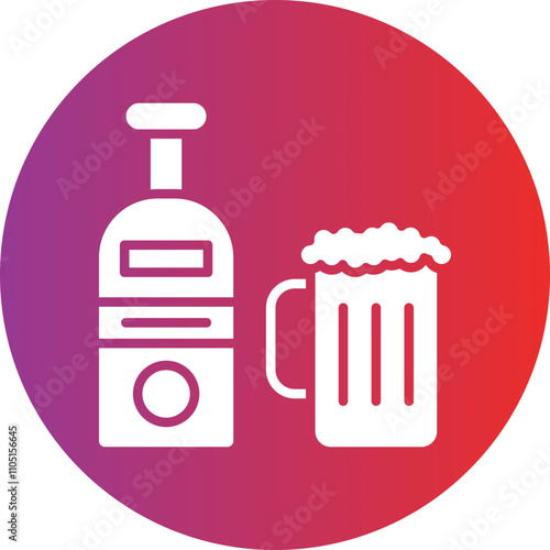 Alcohol Vector Icon Style