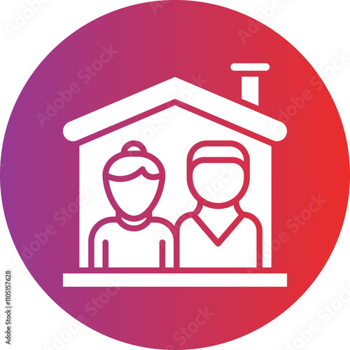 Coliving Space Vector Icon Style