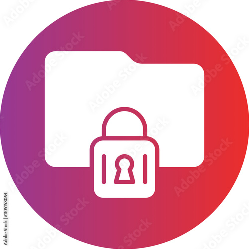 Encrypted Data Vector Icon Style