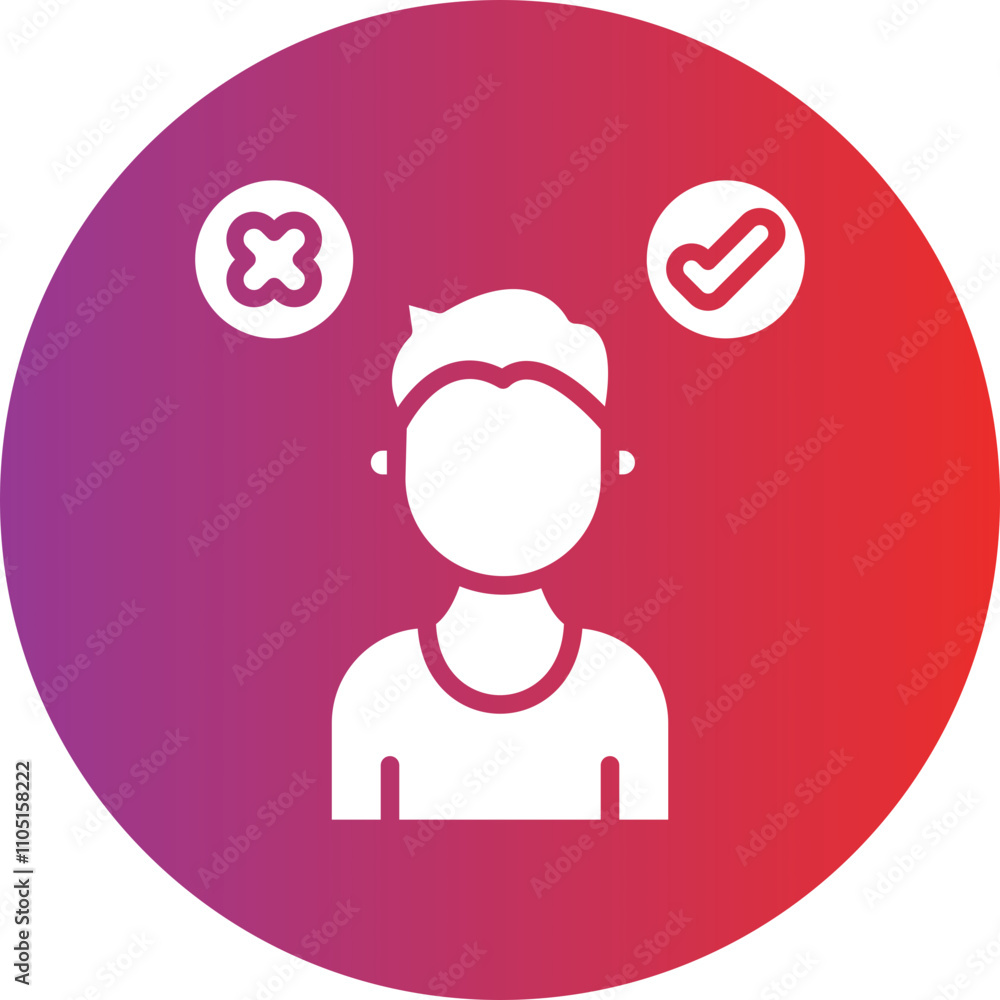 Decision Making Vector Icon Style Decision Making Vector Icon Style