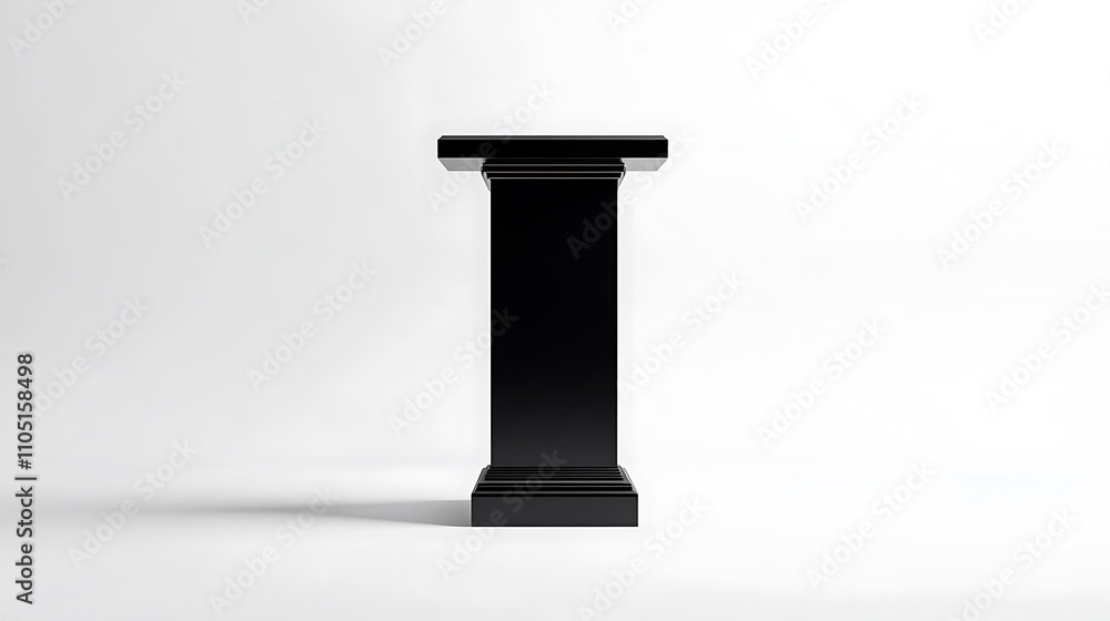 Lectern on white background Lectern on white background