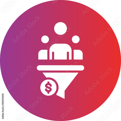 Cost Per Lead Vector Icon Style