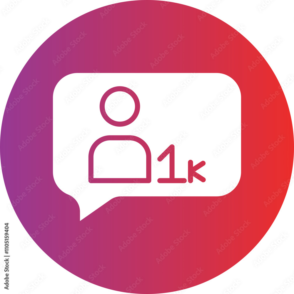 Followers Vector Icon Style Followers Vector Icon Style