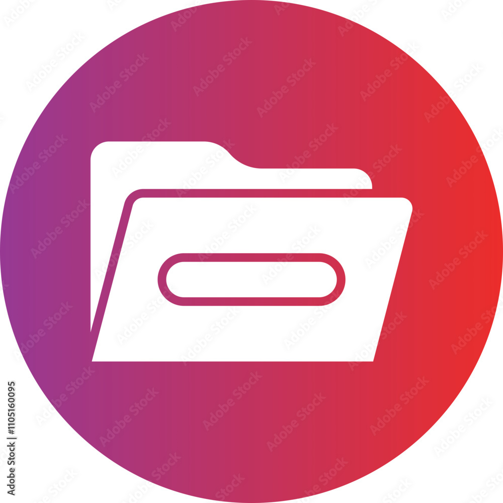 Opened Folder Vector Icon Style Opened Folder Vector Icon Style