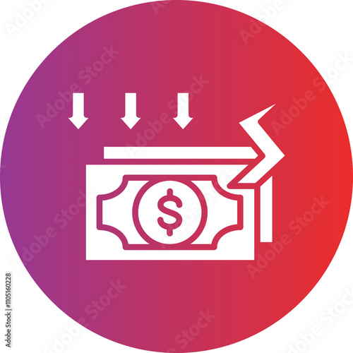 Bankruptcy Vector Icon Style