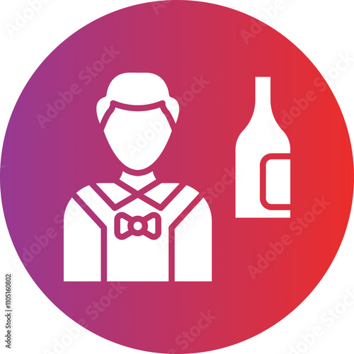 Barkeeper Vector Icon Style