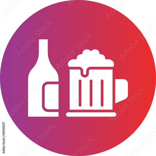Craft Beer Vector Icon Style