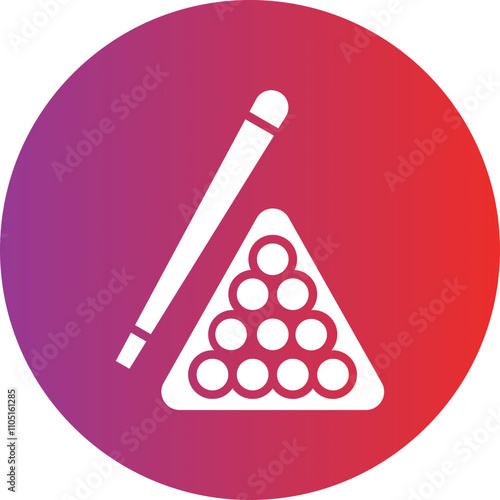 Billard Vector Icon Style