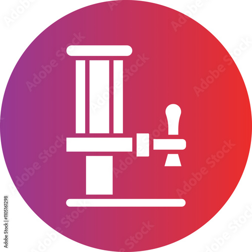 Beer Tap Vector Icon Style