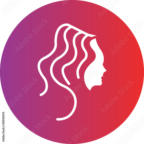 Hair Vector Icon Style