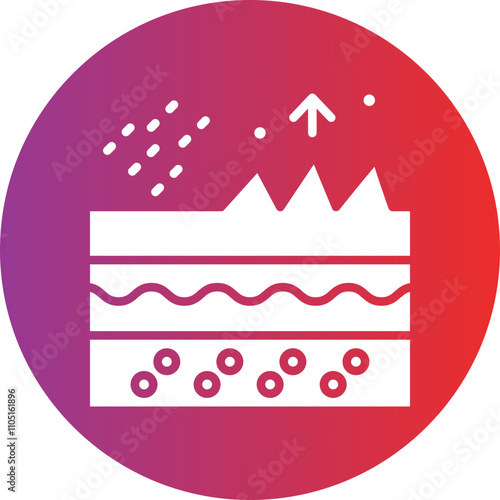 Exfoliation Vector Icon Style