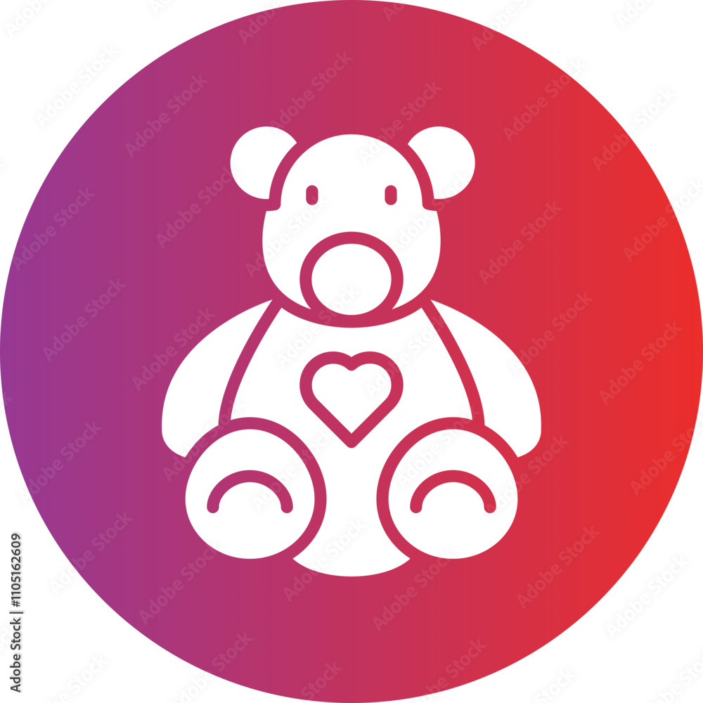 Obraz premium Stuffed Toy Vector Icon Style