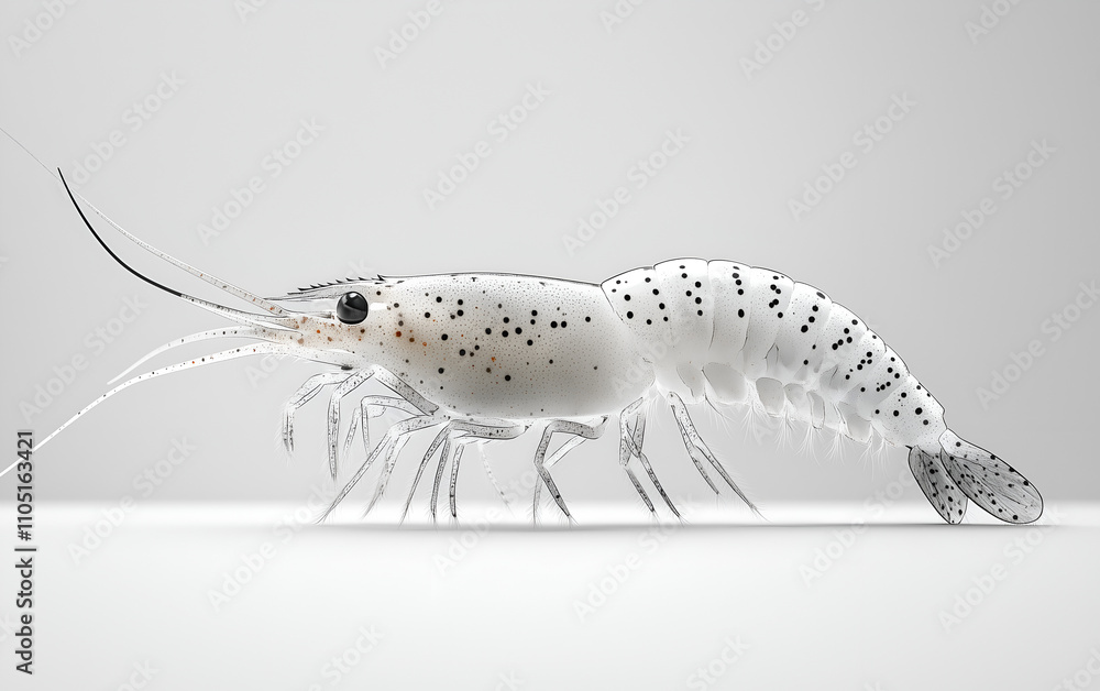 shrimp on a white background shrimp on a white background