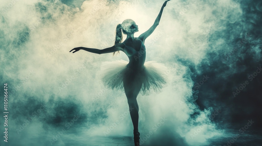 Ballet Dancer in Smoke Ballet Dancer in Smoke