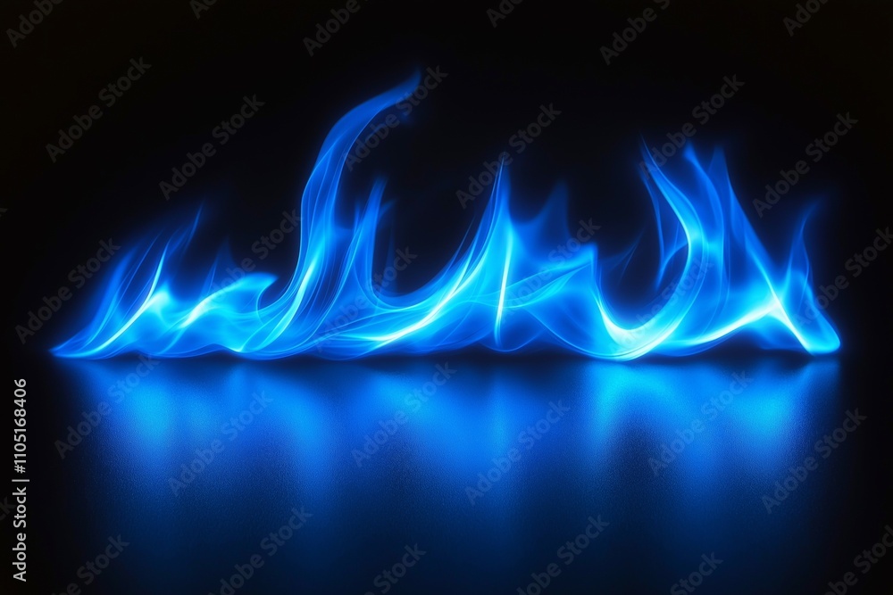 Fototapeta premium Blue fire